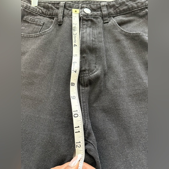 2 Pairs of NEW SHEIN Jeans Black and Blue (xs) Denim (sm) - never seen worn - Picture 4 of 15